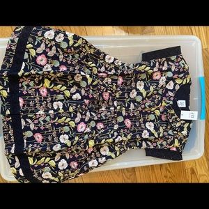 GAP floral dress with collar NWT